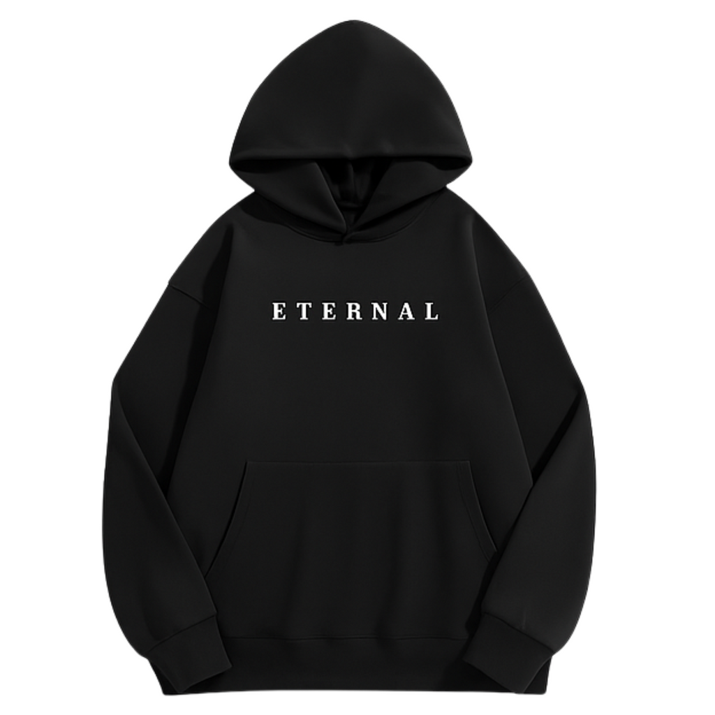 Eternal Puff Print John 3:16 Hoodie