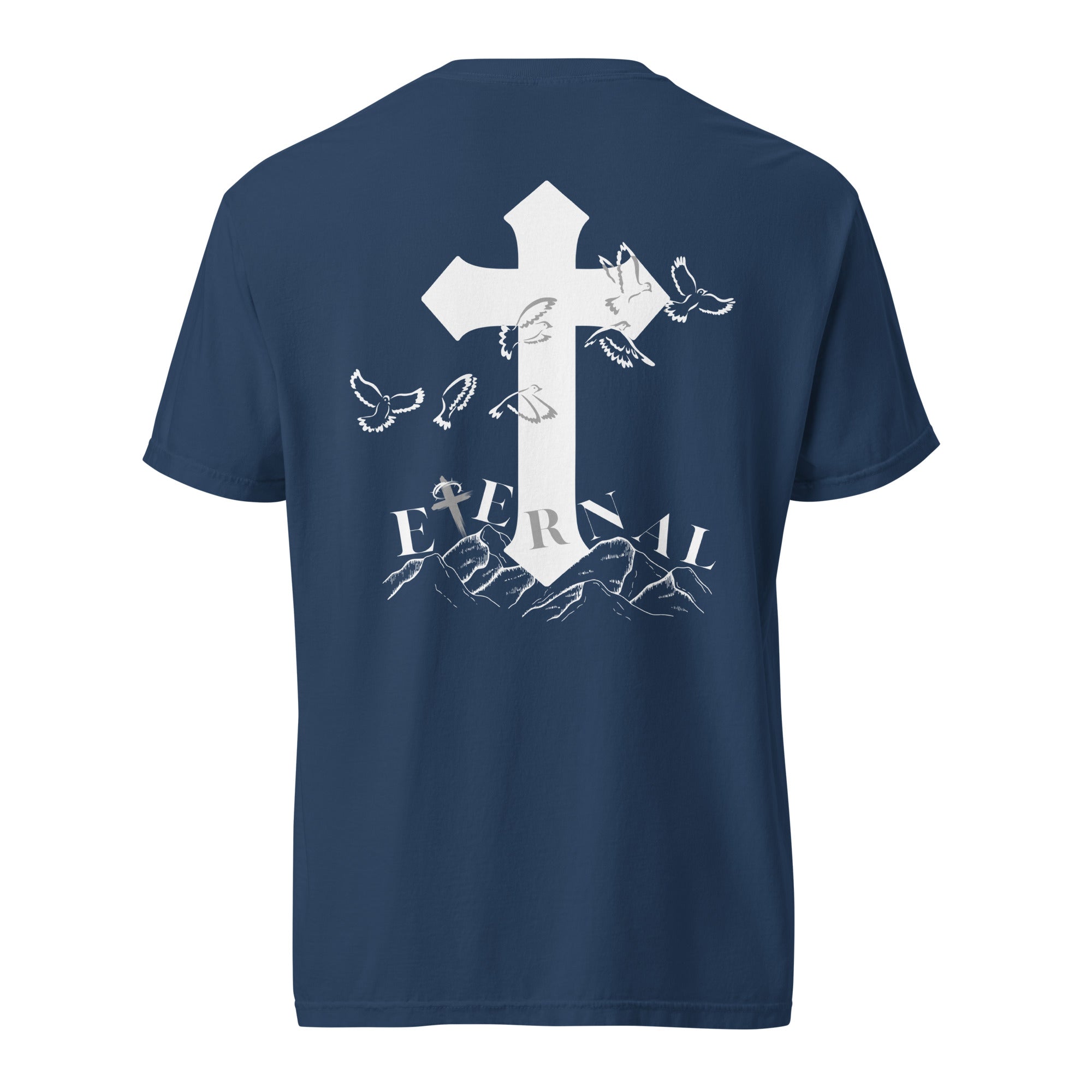 Embroidered Eternal Cross T-Shirt